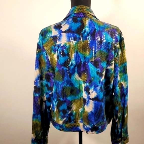 Notations multicolor Jacket Shiny Size Large - Picture 15 of 16